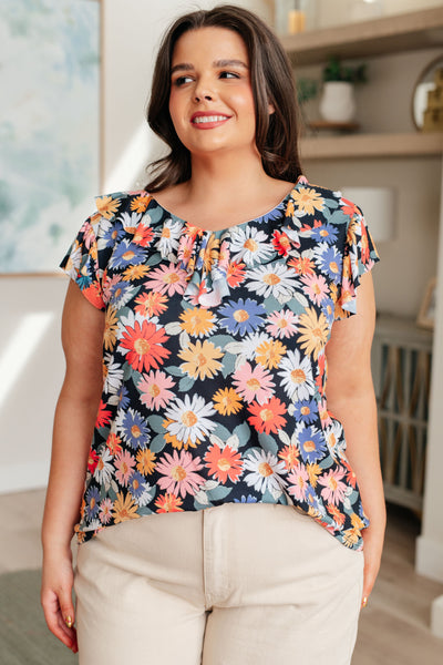 Flower Power Floral Top Southern Soul Collectives