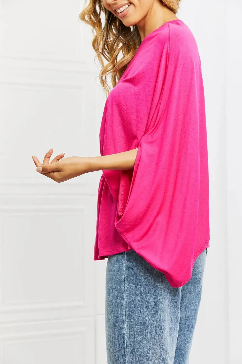 Forever And Always One Shoulder Top in Hot Pink  Southern Soul Collectives