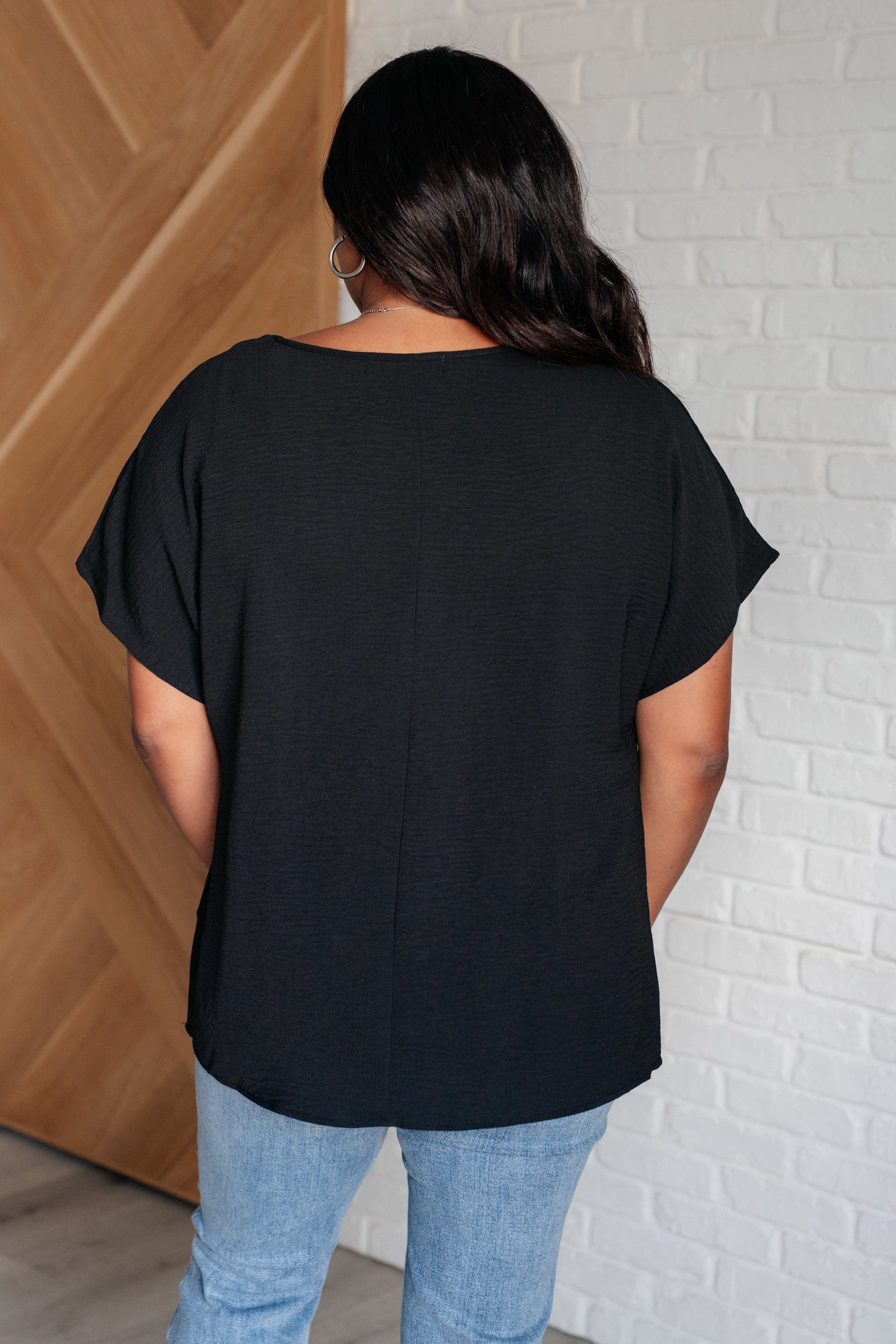 Frequently Asked Questions V-Neck Top in Black Southern Soul Collectives