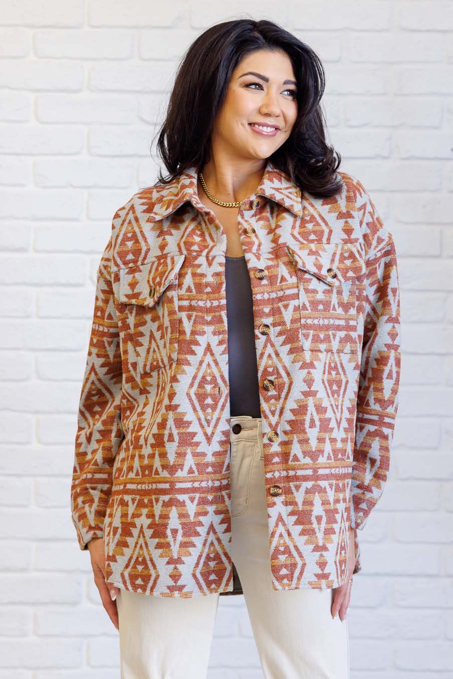 Gather Round Aztec Shacket Southern Soul Collectives