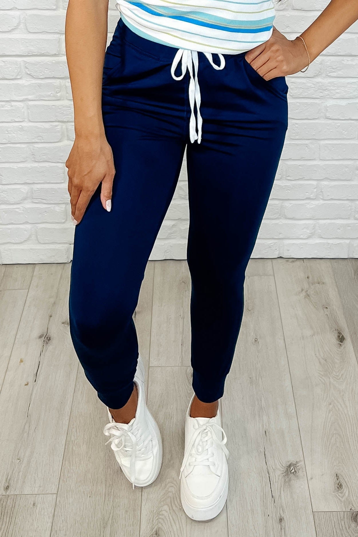 Giving the Run Around Joggers in Navy Southern Soul Collectives