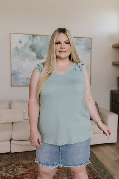 Good For You Ruffle Detail Tank Southern Soul Collectives