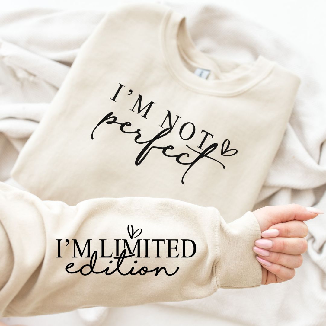 I'm Not Perfect Graphic Sweatshirt in Three Colors Southern Soul Collectives