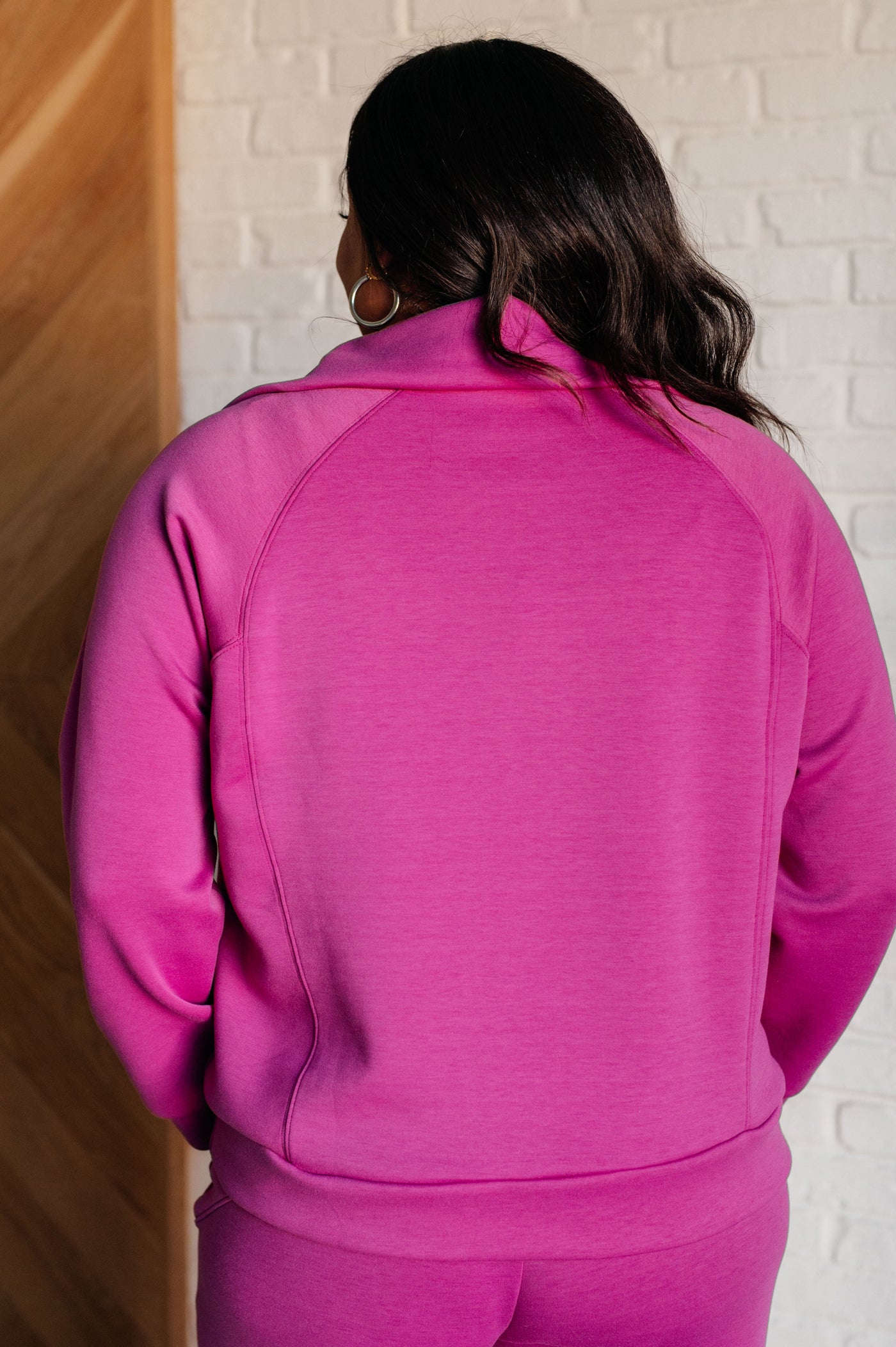 Hamptons Travel Half Zip Pullover in Magenta Southern Soul Collectives