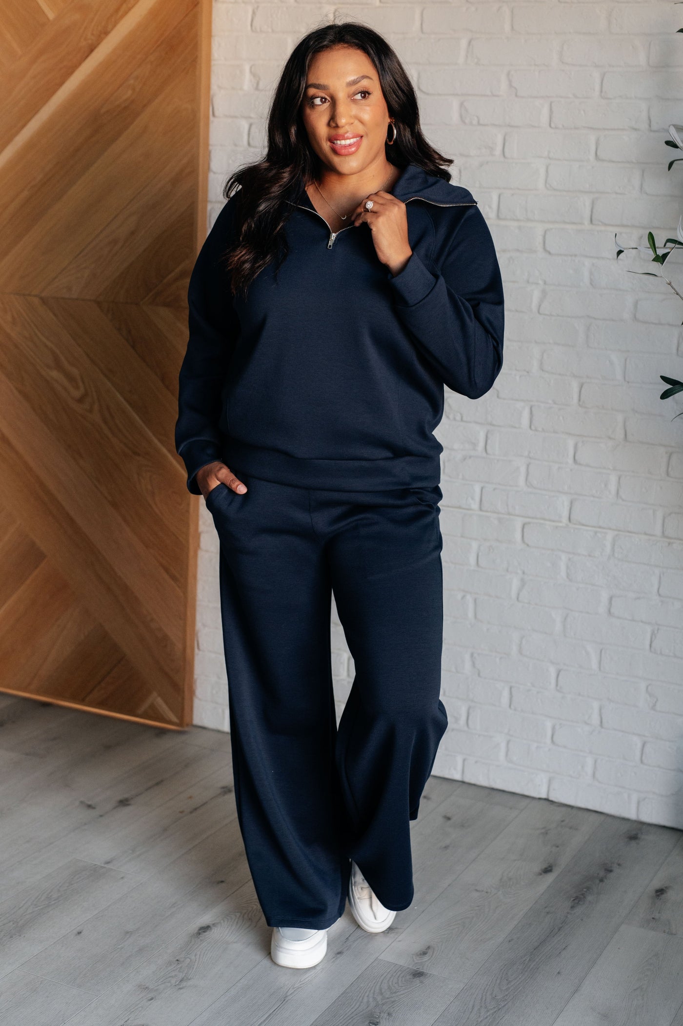 Hamptons Travel Half Zip Pullover in Navy Southern Soul Collectives