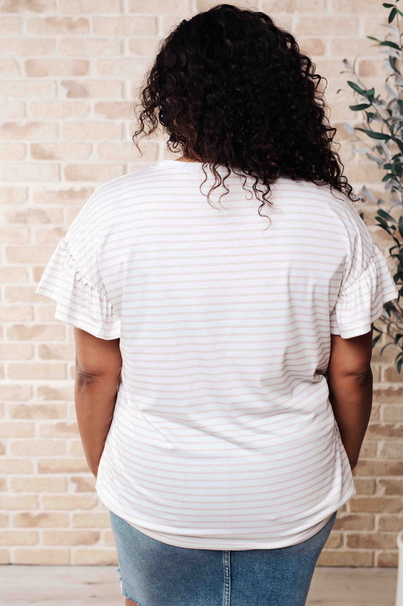 Hand to Hold Lace Detail Striped Top Southern Soul Collectives