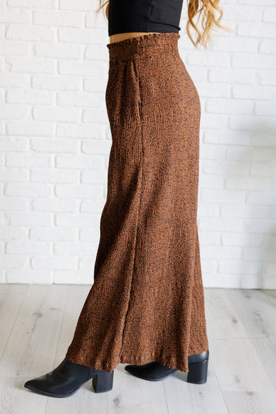 Harmony High Rise Wide Leg Pants in Brown Southern Soul Collectives