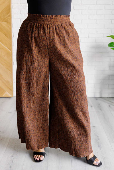 Harmony High Rise Wide Leg Pants in Brown Southern Soul Collectives