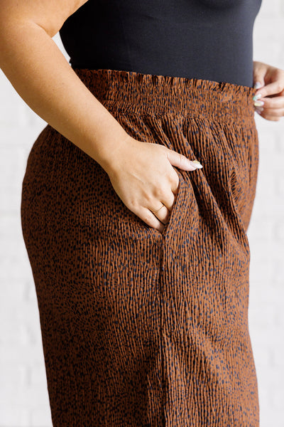 Harmony High Rise Wide Leg Pants in Brown Southern Soul Collectives