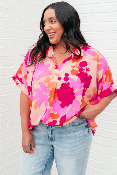 Hazy Cosmic Jive Relaxed Blouse Southern Soul Collectives