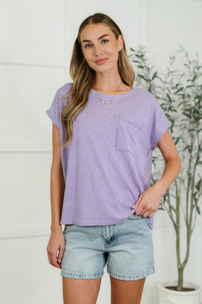 Heathered Harmony Basic Tee in Lavender Southern Soul Collectives