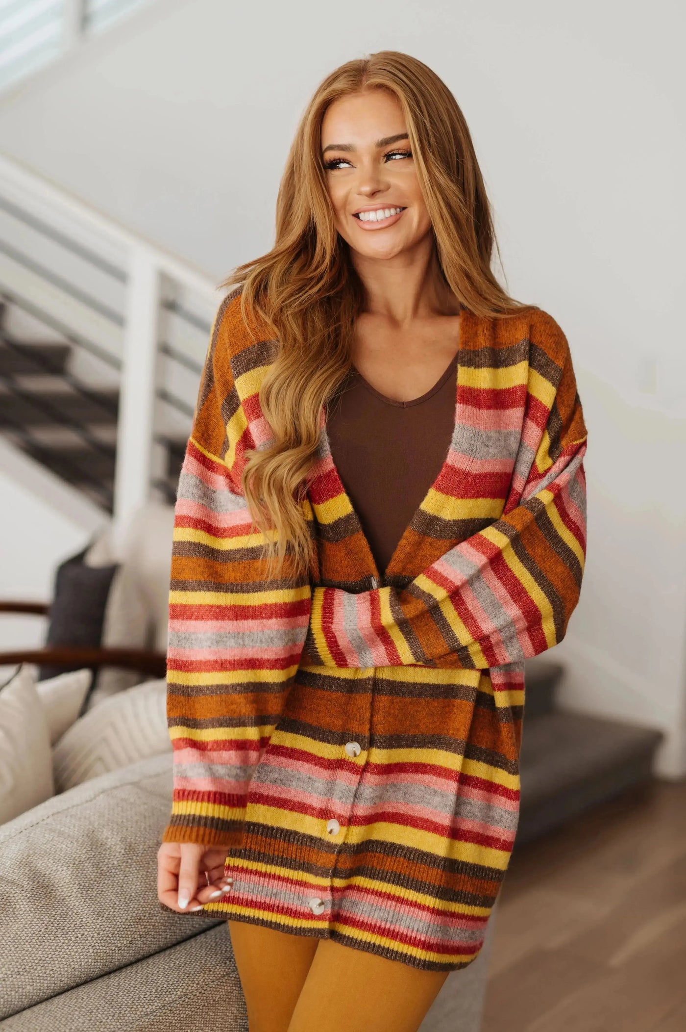 Henny Penny Striped Cardigan Womens Southern Soul Collectives