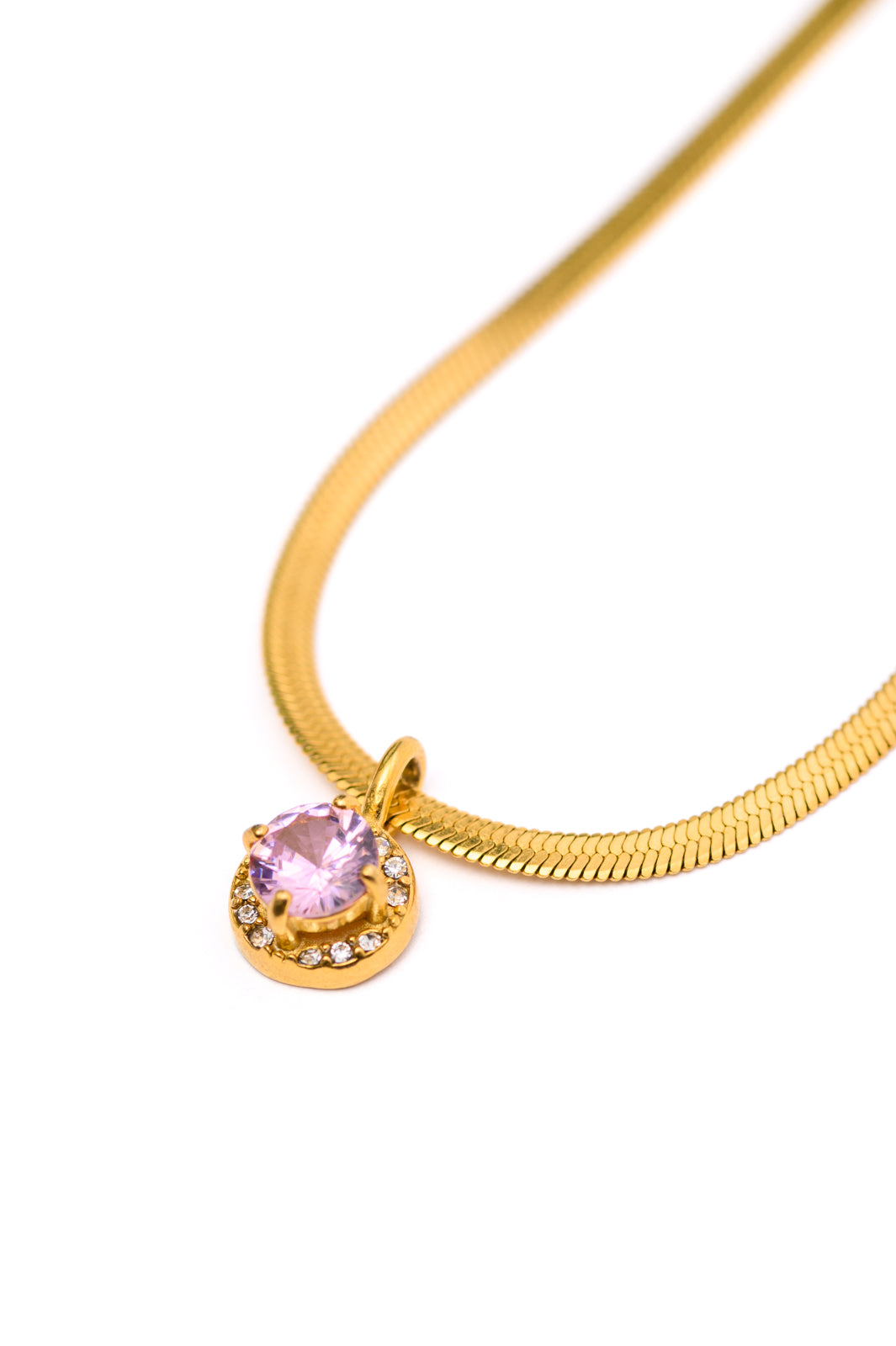 Here to Shine Gold Plated Necklace in Pink Southern Soul Collectives