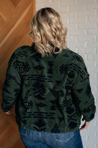 High Perspective Geometric Fleece Jacket Southern Soul Collectives