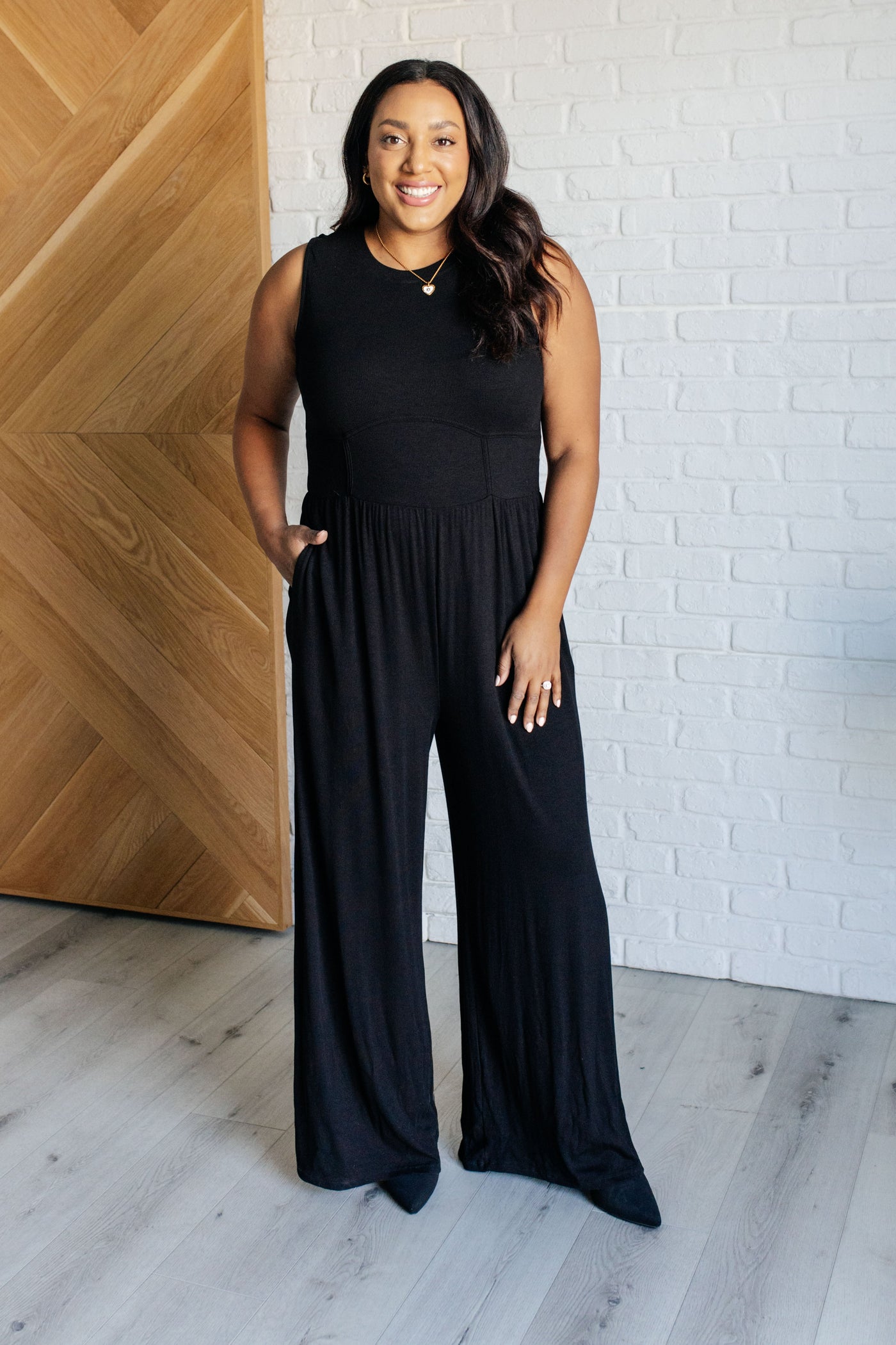 Hilary Wide Leg Jumpsuit in Black Southern Soul Collectives