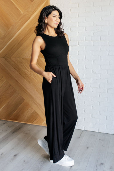 Hilary Wide Leg Jumpsuit in Black Southern Soul Collectives