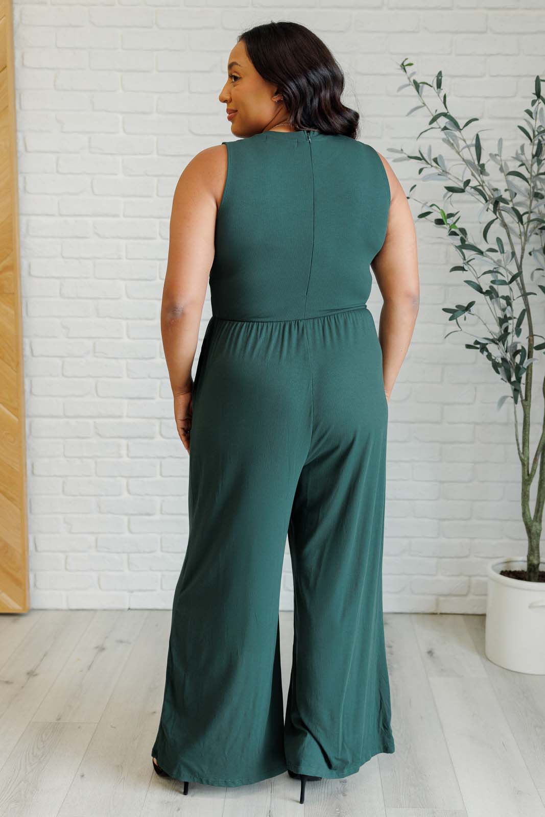 Hilary Wide Leg Jumpsuit in Green Southern Soul Collectives