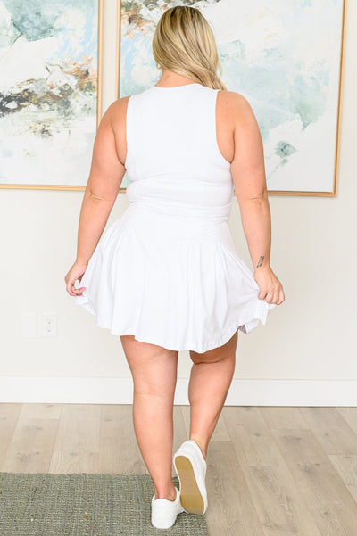 Hop, Skip and a Jump Dress and Shorts Set in White Southern Soul Collectives