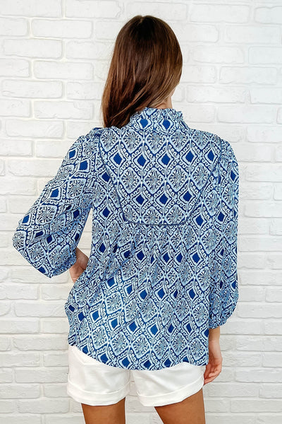 I Gave You My Heart Floral Babydoll Blouse Southern Soul Collectives