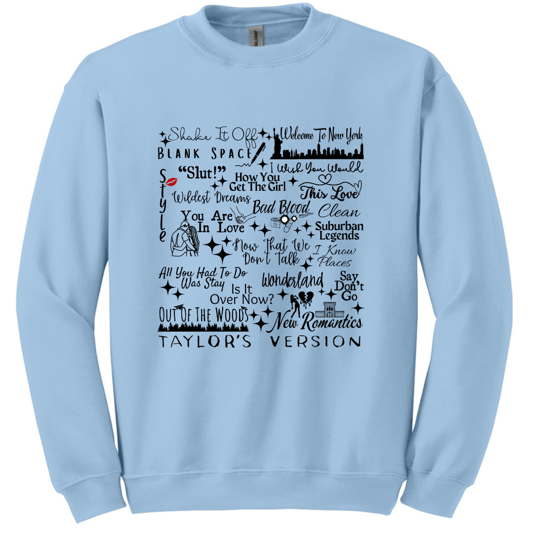 1989 Taylors Version Graphic T-shirt and Sweatshirt