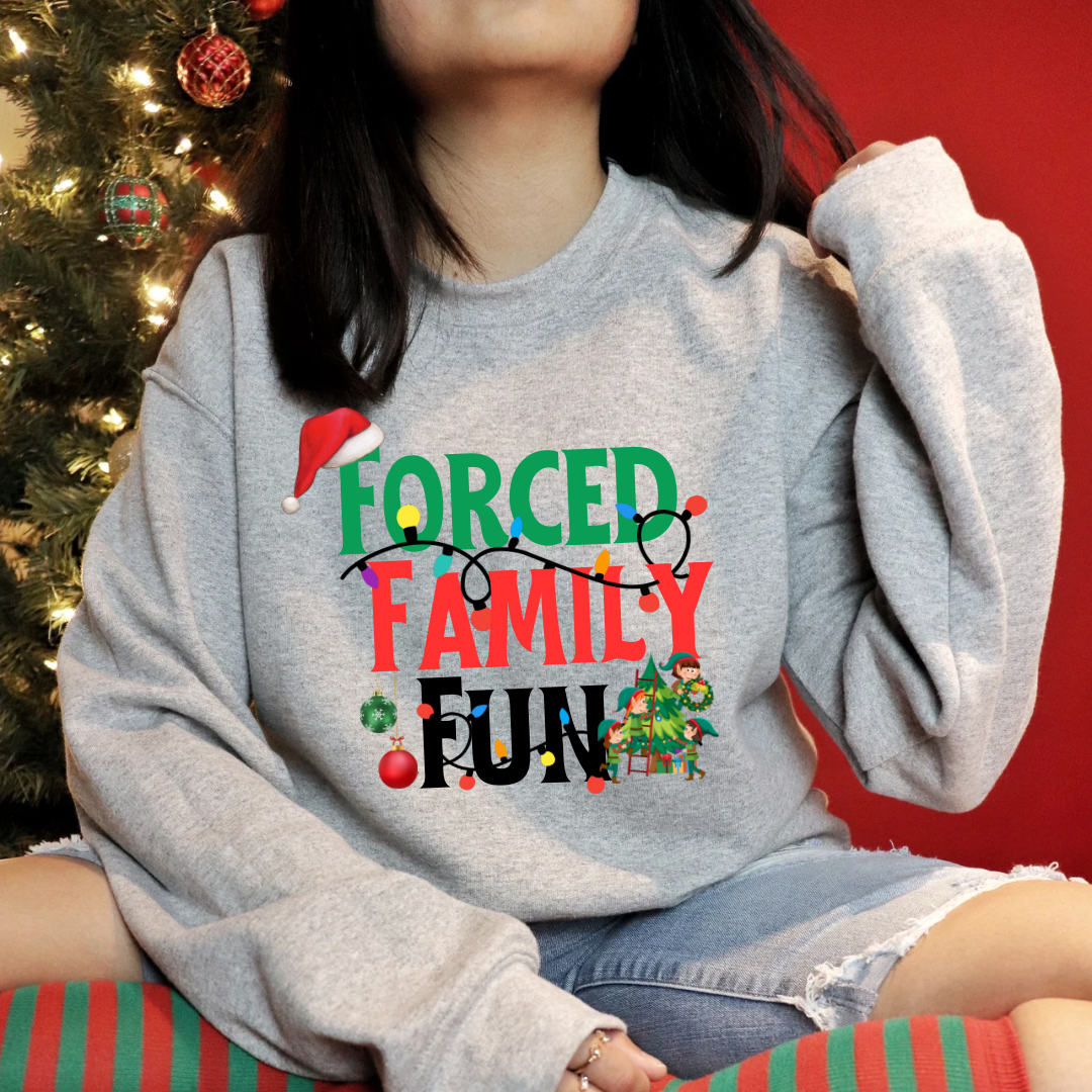 Forced Family Fun Graphic T-shirt and Sweatshirt