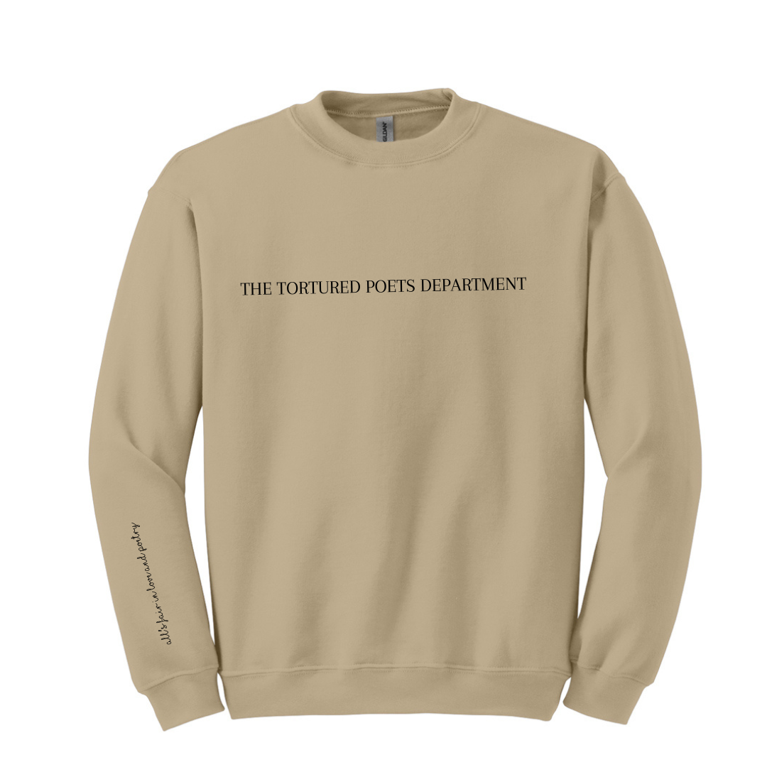 Tortured Poets Department Graphic T-shirt and Sweatshirt - Southern Soul Collectives