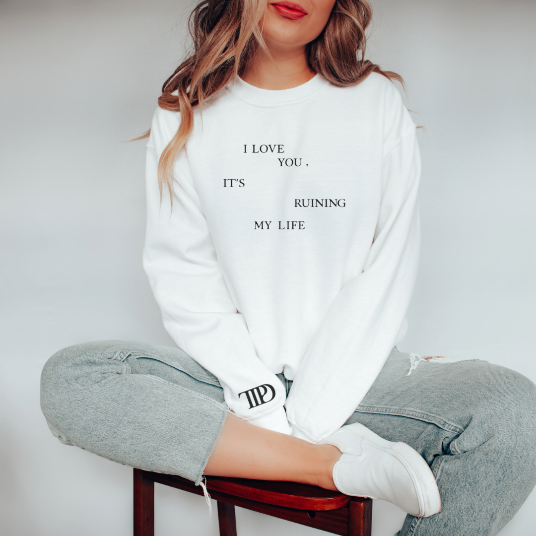 I love you ttpd graphic t-shirt and sweatshirt