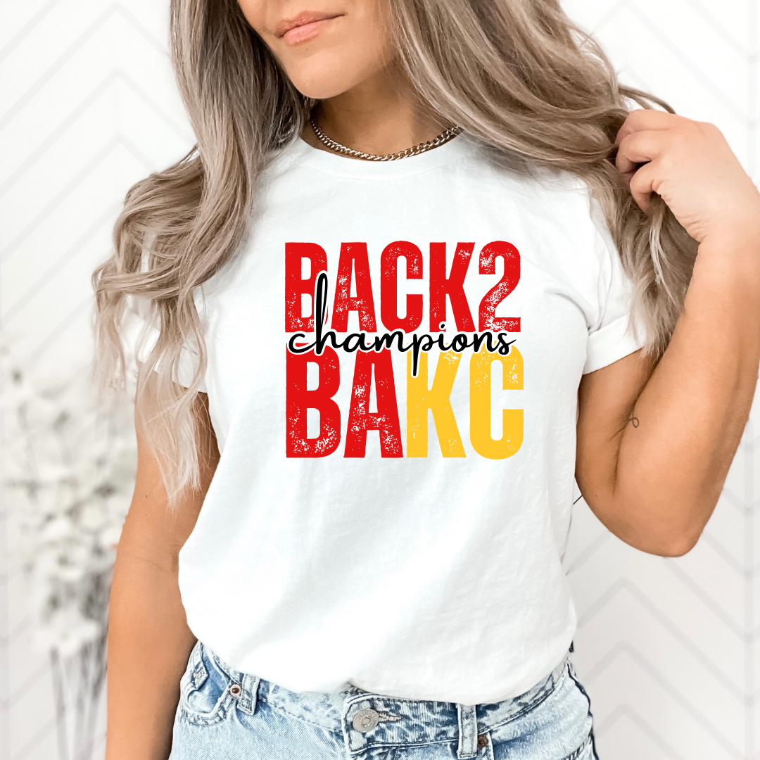 Back2Back Champions Graphic T-shirt and Sweatshirt in Multilpe Colors