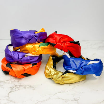 PREORDER: Game Day Jumbo Puffy Knotted Headbands in Six Colors Southern Soul Collectives