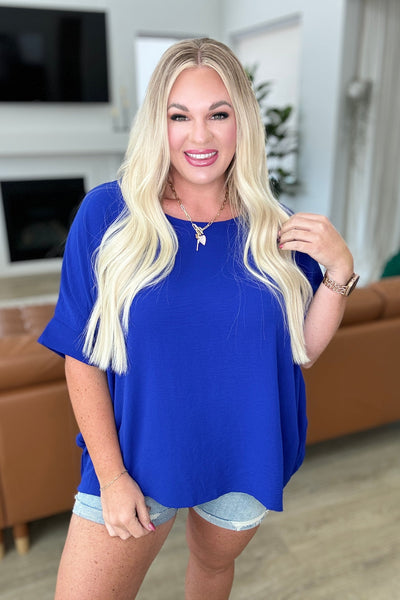 Feels Like Me Dolman Sleeve Top in Royal Blue Southern Soul Collectives