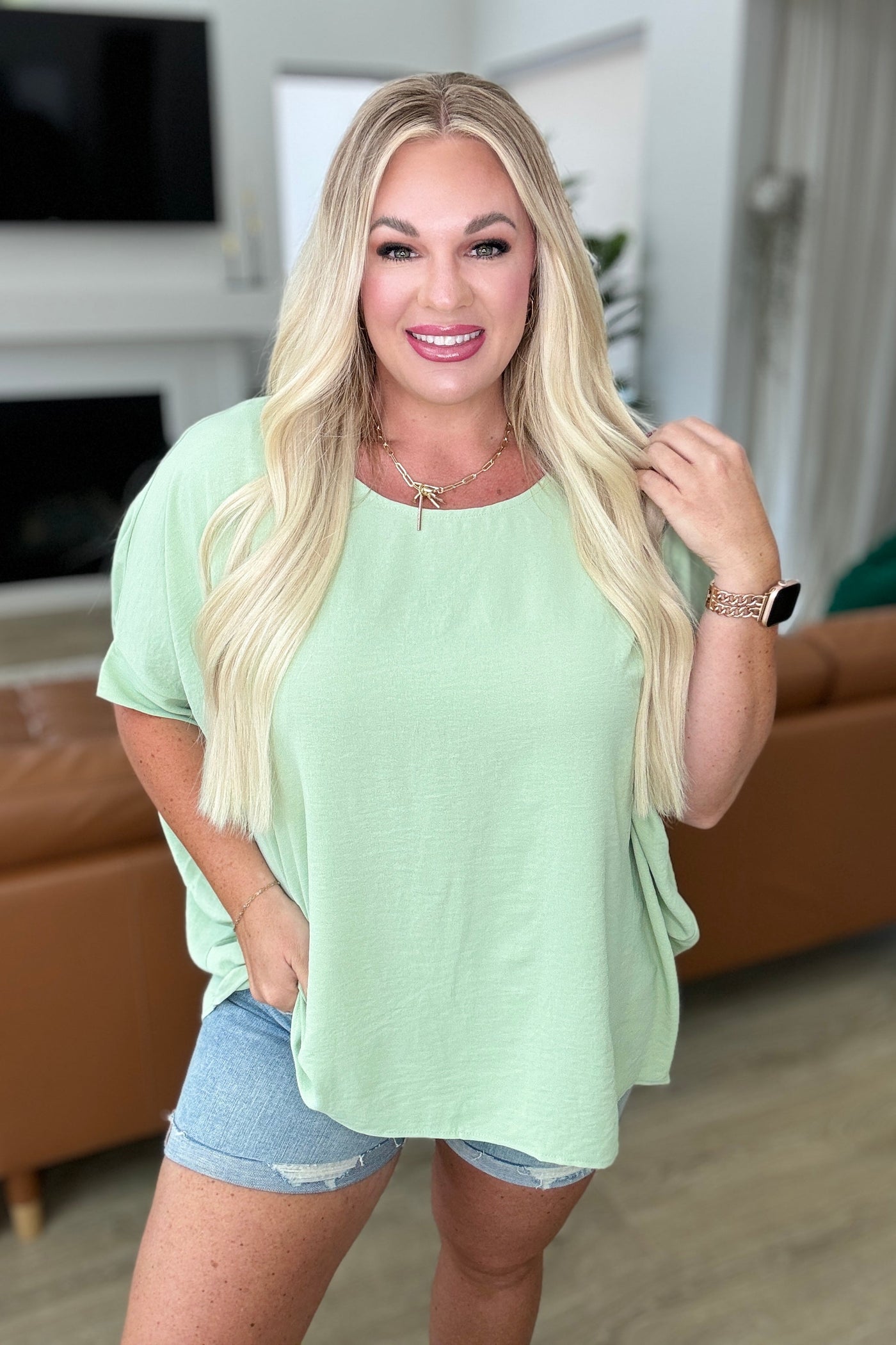 Feels Like Me Dolman Sleeve Top in Sage Southern Soul Collectives