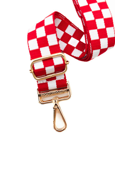 Lizzie Checkered Adjustable Bag Strap Southern Soul Collectives