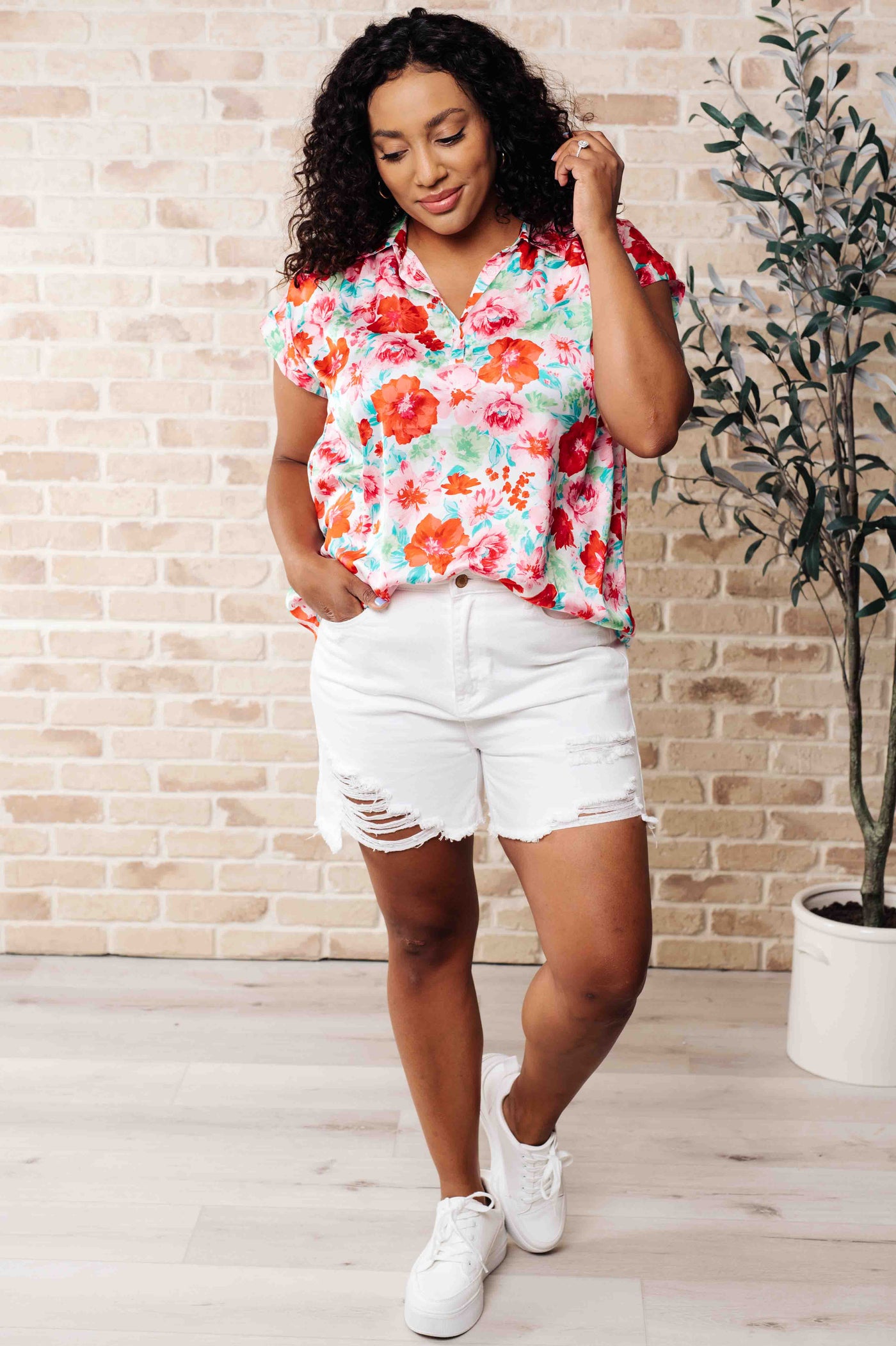 I Melt With You Collared Blouse Southern Soul Collectives