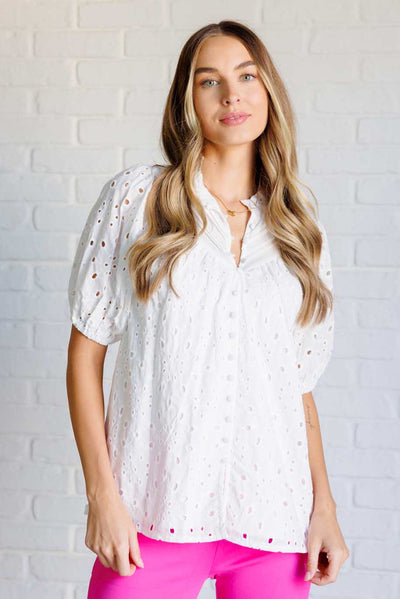 I'll Let You Know Eyelet Lace Blouse Southern Soul Collectives