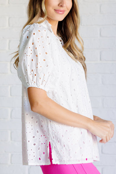 I'll Let You Know Eyelet Lace Blouse Southern Soul Collectives