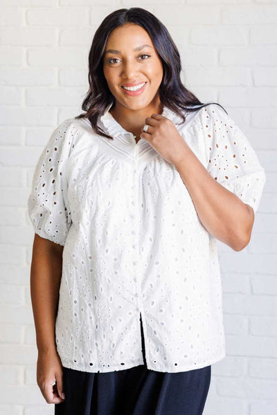 I'll Let You Know Eyelet Lace Blouse Southern Soul Collectives