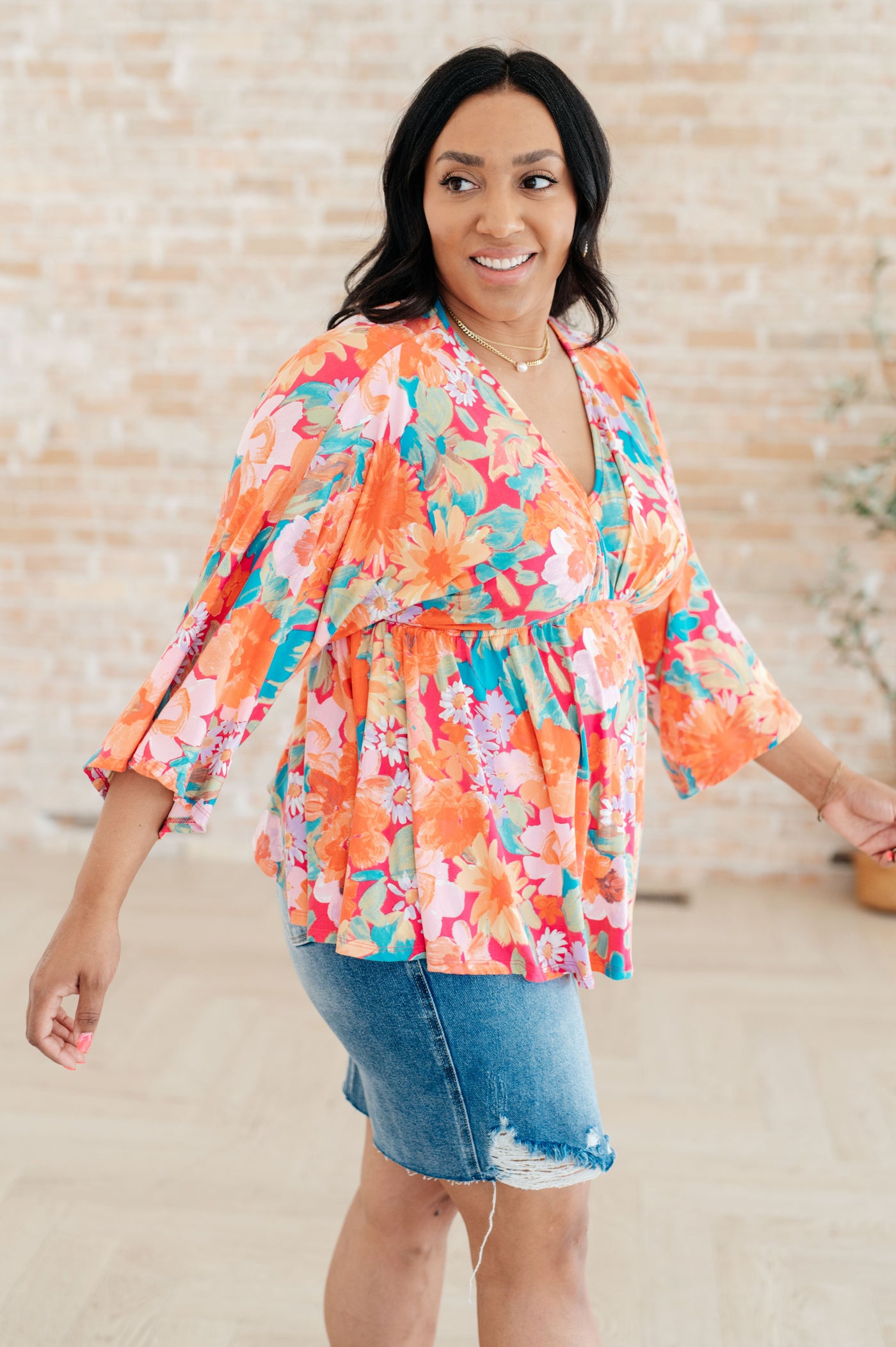 In Other Words, Hold My Hand V-Neck Blouse Southern Soul Collectives