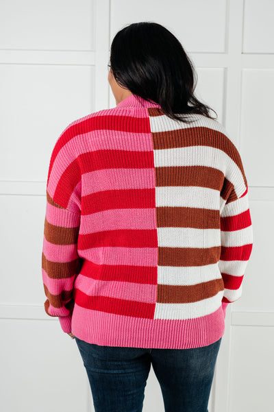 In Your Lane Color Blocked Stripe Sweater Southern Soul Collectives