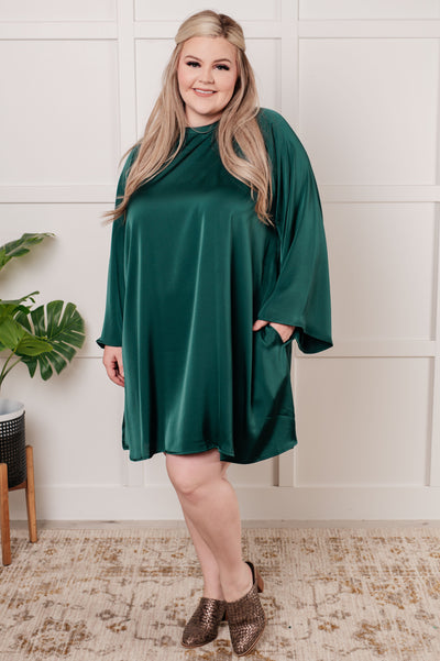 Isn't It Lovely Poly Satin Butterfly Sleeve Dress Southern Soul Collectives