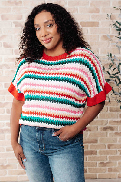 It's a Go Striped Knit Top Southern Soul Collectives