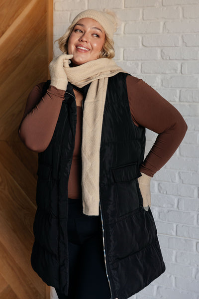 Jane Frost Beanie, Glove, and Scarf Set in Beige Southern Soul Collectives