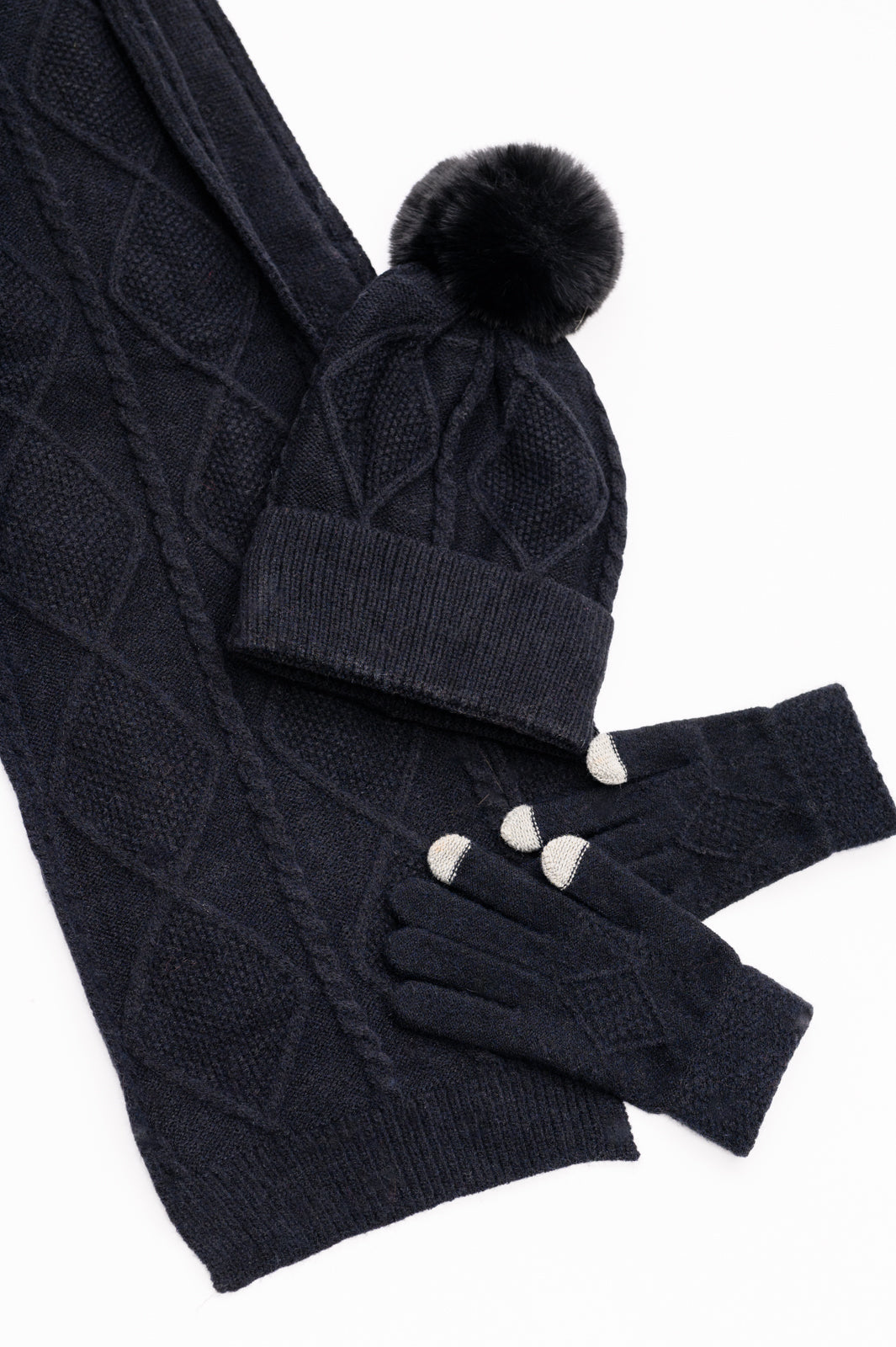 Jane Frost Beanie, Glove, and Scarf Set In Black Southern Soul Collectives