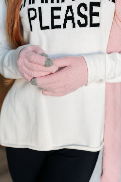 Jane Frost Beanie, Glove, and Scarf Set in Pink Southern Soul Collectives