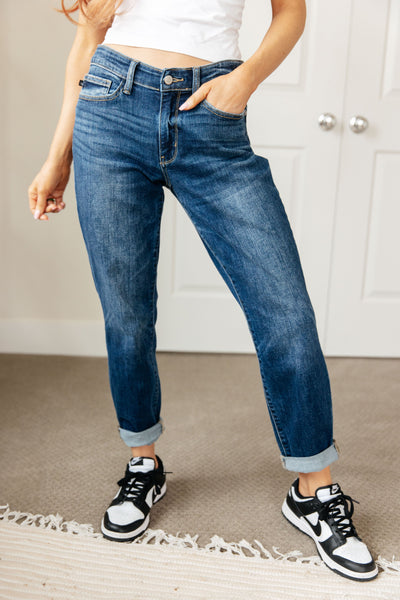 London Midrise Cuffed Boyfriend Jeans Womens Southern Soul Collectives