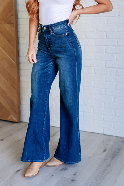 Eliza High Rise Control Top Retro Wide Leg Jeans Southern Soul Collectives