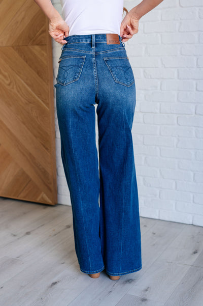 Eliza High Rise Control Top Retro Wide Leg Jeans Southern Soul Collectives