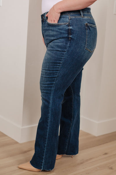 Judy Blue Jeans Josephine Mid Rise Raw Hem Bootcut Jeans - Southern Soul Collectives