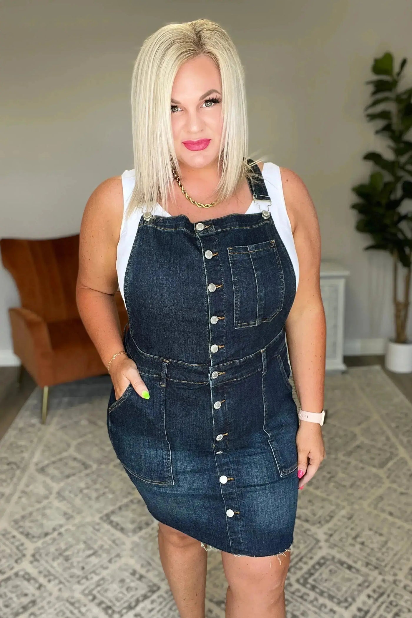 Judy Blue Agnes Denim Overall Dress Womens Southern Soul Collectives