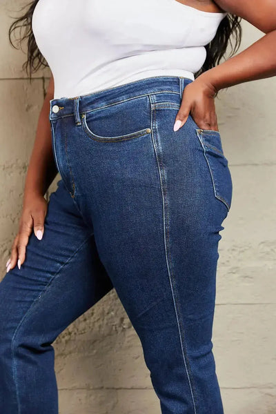 Judy Blue Kailee Tummy Control High Waisted Straight Jeans  Southern Soul Collectives