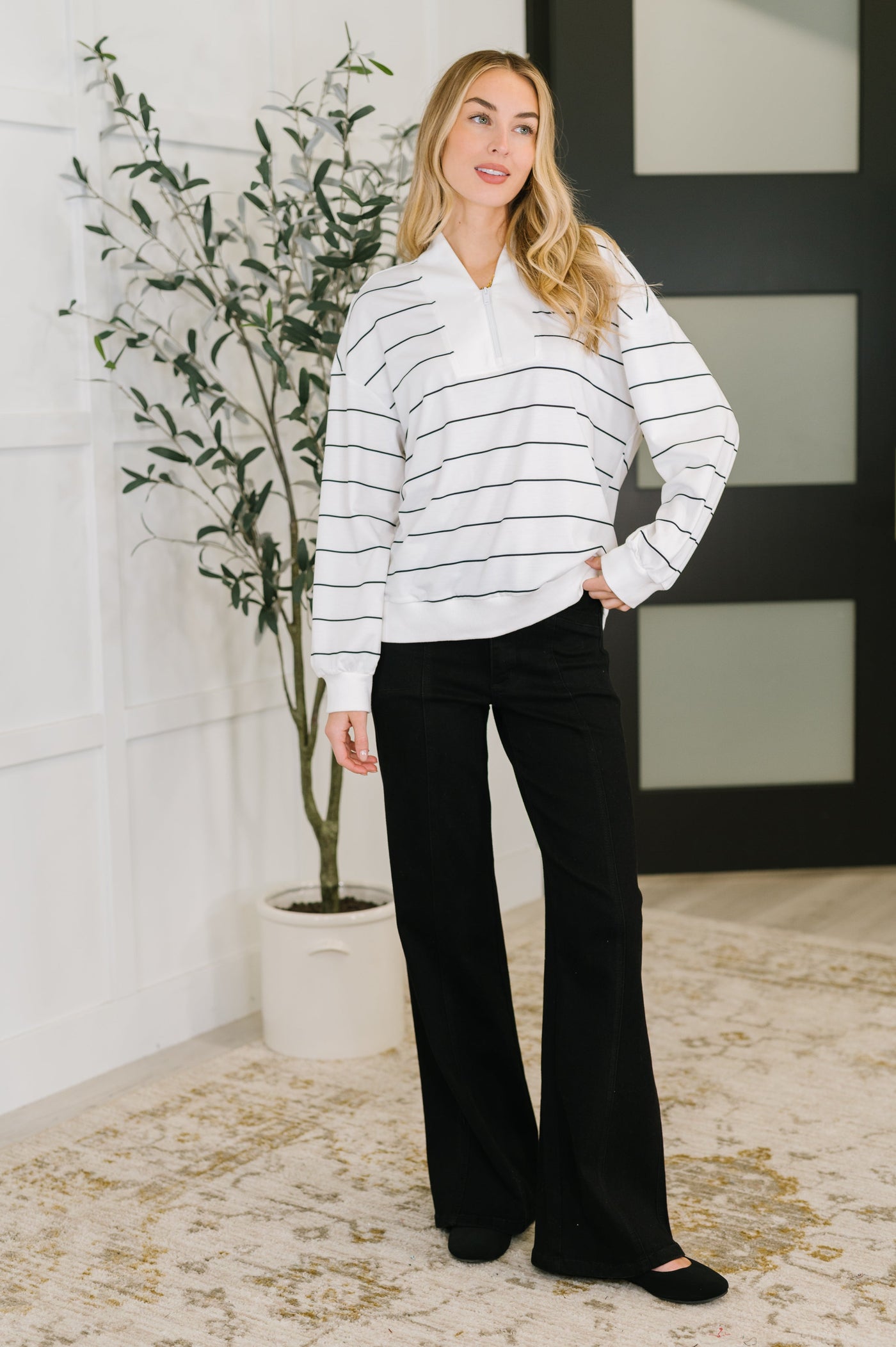 Just My Stripe Zipper Top Southern Soul Collectives